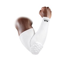 맥데이비드 피로 억제 농구용 암슬리브 화이트 테니스 보호대 스포츠 헬스 안전용품 팔꿈치보호대 보호장비, L