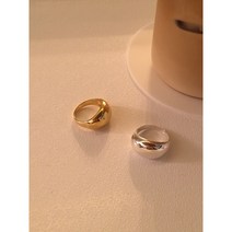 볼드 듀 반지 Bold Dew Silver Ring (silver 925 x 18k gold plated: 볼드반지 은반지 포인트반지 고마루반지)