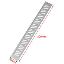 정화조 환풍기 환기구 배기팬 소형 미니 덕트 알루미늄 직사각형 캐비닛 환기 그릴 50x15 0/50x20 0/50x3, 04 50x300mm