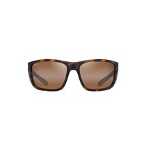 Maui Jim Amberjack 직사각형 선글라스 매트 다크 네이비 W/블랙 고무/블루 하와이 편광