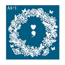 재사용가능 헤나타투 셀프헤나도안, AA-1, 1개