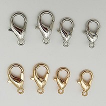 게고리 랍스터 액세서리 부자재 비즈 팔찌 목걸이 마스크줄 거는 장식 재료 개고리, 5-게고리5p-실버14mm
