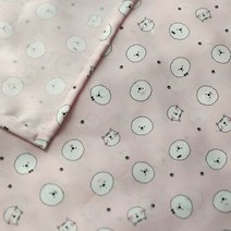 동광 스토리 쿨링 인견 베이비 베딩 세트, 댕냥이 핑크