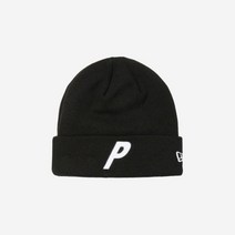 팔라스 뉴에라 P 비니 블랙 - 22FW Palace New Era Beanie Black 581018