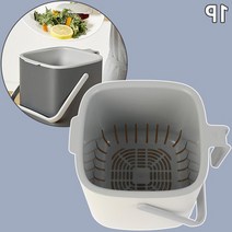 국산 물빠짐 분리형 아파트 음식물쓰레기통 2.6리터, 아이보리