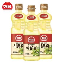 해표 콩기름 식용유 500ml, 3개입
