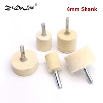 사포 그라인더 날 1X 6mm 샹크 20-40mm 패드 울 펠트 연마 버핑 휠 그라인딩 헤드 금속 로타리 공구 휠 공, 05 40mm