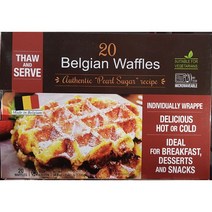 Belgian Waffles 벨지움 펄슈가 와플 1100g (55g X 20개)-벨기에, 1개