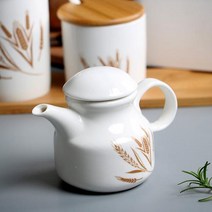 일식 주방용품 양념통 영념병 세라믹 오일 스플래시 칠리 항아리 크리 에이 티브 조미료 주방 병 상자 소금 글루탐산 나트륨, 식초 냄비: 밀 이삭