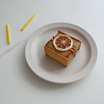 포홈 모던무광 접시8호 플레이트 (4color), 레드브라운