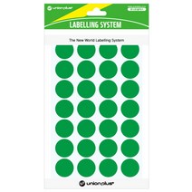 유니온플러스 unionplus 원형스티커일반(330/녹색) UL-330GN 19mm 1개