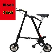 비싼 자전거 city ​​elf bike 810 inch 알루미늄 합금 초경량 미니 접이식 쇼핑 지하철 여행 휴대용 포켓 남여, 3 블랙 -8 인치, 사진