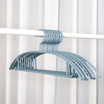 Shiyue Ershi 옷걸이 상하의용 정장용 자켓용 코트용 10개입, 푸른 색*10개