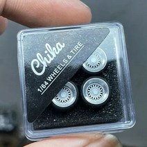 19인치 휠18인치 휠자동차 휠 1/64 Chika Nabes 8.9mm 9.7mm 타이어 림 BBS LM VSXX RS 레이 TE37 와타나바 164 HW 토미 미니 GT 합금, [08] 8.9mm white RS, 1개