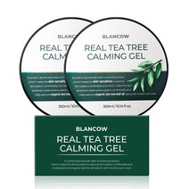 블랑카우 리얼 티트리 카밍젤 대용량 수딩젤, 300ml, 2개