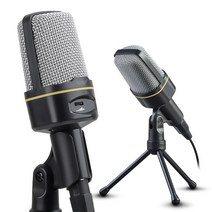 KAUF KF-CM100 스탠드 콘덴서 마이크 온라인 유튜버 게임챗 1인방송 컨텐츠 컴퓨터 노트북 스마트폰 목소리 사운드 강의 영상 어학 녹음 음향 각도조절 접이식 볼륨조절, KAUF KF-CM100 마이크
