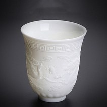 빈티지찻잔 세트 전통 엔틱 도자기 라떼컵 북유럽 조각 투명 세라믹 컵 찻잔 미니 차 커피 홈 거실 테이블 1 개, 7.1x7.8cm