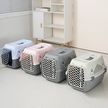 (보경샵) 강아지 고양이 이동장 켄넬 반려동물 이동가방 캔넬 애견 캐리어 케이지 6kg이내 애완동물 사용권장 다양한 4가지 행복켄넬 칼라 구성 반려동물과의 편안한 외출나들이 여행, 블루