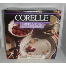 corelle(코렐) 박스 안 20피스 코렐 어번던스 패턴 디너 세트 서비스 4식기류