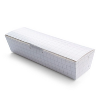 김밥 한줄 체크 종이 일회용 도시락, 50개입, 12개