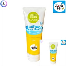 워셔블페인트 연두 220ML 단품 욕실물감놀이 욕실물감 물감찍기 바디페인팅