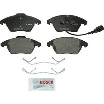 BOSCH BP1107 QuietCast 프리미엄 세미 메탈릭 디스크 브레이크 패드 세트 - 일부 아우디 A3 콰트로 TT 폭스바겐 비틀 보라 CC Eos 골프 SportWagen