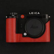이태리 소가죽/라이카SL2 가죽케이스 진피카메라백 반세트 휴대용베이스 악세서리, Sl2하프세트크리스마스레드