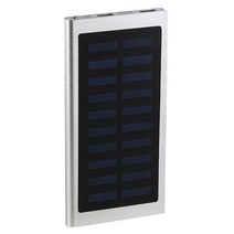 일체형 보조배터리 샤오미 보조배터리태양 보조베터리 50000mah 2 USB 외부 배터리 휴대용 전화 충전기 스, 03 은