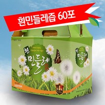 국산 흰민들레즙 100mlx60팩 엑기스 원액 진액, 60팩