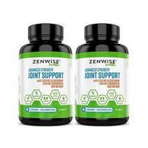 1+1 젠와이즈 땡와이즈 조인트서포트 MSM 식이유황 콘드로이친 글루코사민 보스웰리아 Zenwise Joint Support 90정, 2개, 옵션3(90정 2통)