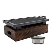 노마드 일본 미니화로대 불판 풀세트 직사각, 직사각 미니화로 풀세트 32.3*15*10.5cm, 1세트