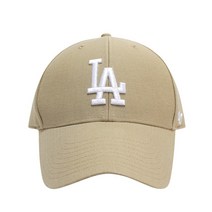 47브랜드 MLB모자 엠엘비 LA 다저스 MVP 빅 로고 볼캡 모자 카키브라운 B-MVP12WBV-KHC