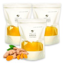 헬로우그린 인도산 강황 분말 가루 1kg 대용량 인도산 강황 터머릭 커큐민, 강황가루1kgx3팩