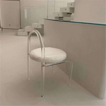 모던미드센추리 투명 아크릴 체어 테이블 북유럽 의자, 1개