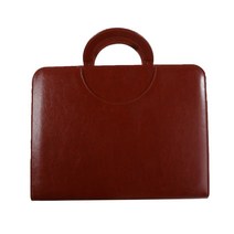 서류가방 브리프케이스 손잡이가 있는 A4 포트폴리오 폴더 여성 비즈니스 서류 가방 Pu 가죽 문서 케이스 노트북 정리 바인더 파일