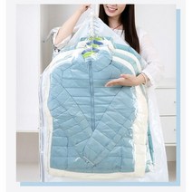 도구가필요없는 의류 압축팩 옷걸이형, 1개입