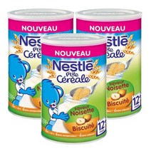 Nestle 네슬레 프티테 시리얼 누아제트 헤이즐넛 비스킷맛 12개월이상 415g 3팩