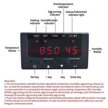 Incubator Contller Thermostat Full Automatic And Multifunction Egg System HT-10, 01 버건디