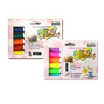 예스통상 집콕 놀이특집 씨앗키우기 보드게임 스포츠 만들기 미술놀이 DIY 모두 총집합, 염색용마카(페브릭마카)6색/FLUO