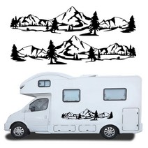 카라반 자동차꾸미기 자연풍경 인테리어 스티커 A