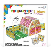 Magna-Tiles® 용 유니콘 안정적인 조립 세트 자석 타일 빌딩 만 3세 이상 STEM, 한개옵션0