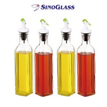 [2+2] 시노글라스 앤 틱톡 오일병 500ml 4P (그린), 500ml(그린)