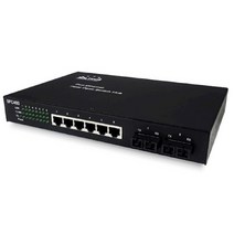솔텍 SFC400-SCM2 메가 6포트 멀티 SC 2포트 TX RX 광 스위치 허브