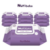 마미요 누리베베 아기물티슈 캡형 100매x10팩, 단일옵션