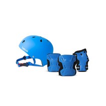 탑키즈 보호장비 아동 헬멧 보호대(3종 SET), 02_보호대 블루 헬멧블루