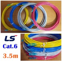 LS전선 UTP CAT6 블루RJ45 랜케이블 3.5m(제작상품), 그레이(다이렉트), 1개