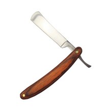 바버샵 접이식 나무 면도기 엔틱 우드 면도칼 이발소 클래식 통날 전문가용