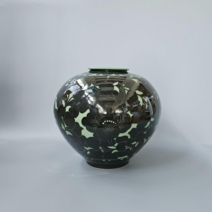 여주 도자기 청자 흑상감 목련 그림 장식품 화병 외국인선물