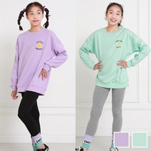 제이키드주니어 스마일오버핏상하복 주니어의류 남아 여아 초등학생옷 청바지 면바지 상하복 티셔츠