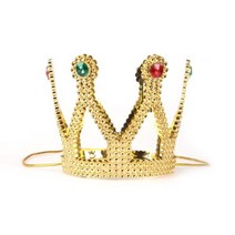 +[BOKS]+왕관 머리띠 파티 공연소품 골드 변장 금왕관 생일 연극+[MARKET]+